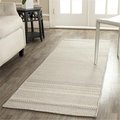 Safavieh 2 ft. 3 in. x 7 ft. Contemporary Kilim Grey and Ivory Rug KLM419B-27